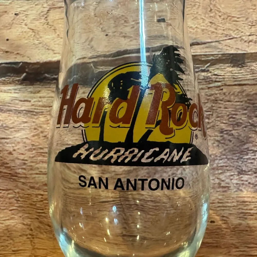 Hard Rock Hurricane Glass San Antonio Collectible Barware